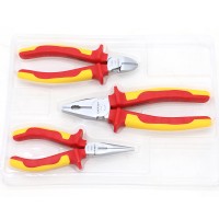 3-Piece VDE Insulated High-Voltage Pliers Set